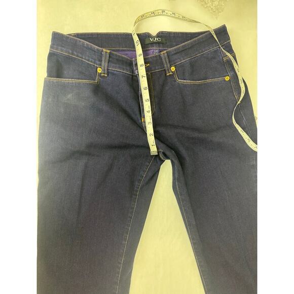 Versace Jeans Couture Men's Designer Mid Rise Straight Jeans Slim Logo 32*34 - Picture 4 of 12